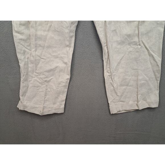 Dockers Men's Pants 40x30 Linen Blend Beige Relaxed Summer Beach Pleated - Picture 5 of 8